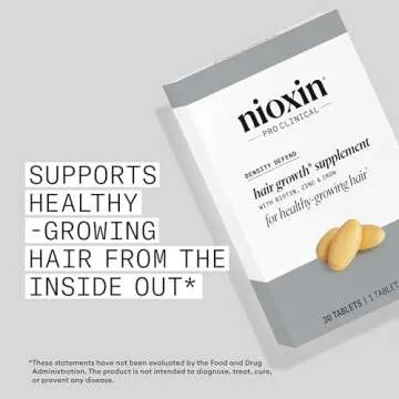 Nioxin Density Defend Hair Growth Supplements | With Biotin, Zinc and Iron | For Hair Growth and Thickness| 30 Tablets