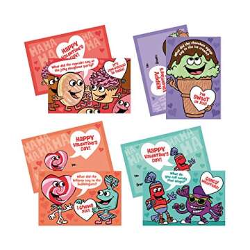 Peaceable Kingdom Valentines Cards for Kids Classroom, Set of 28 Valentines Day Gifts - Scratch off Jokes