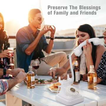 Audio Guest Book Wedding Phone - Record Heartfelt Messages for Any Occasion