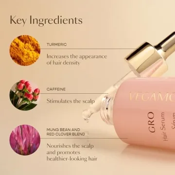 VEGAMOUR GRO Hair Serum for Thicker Fuller Hair Vegan