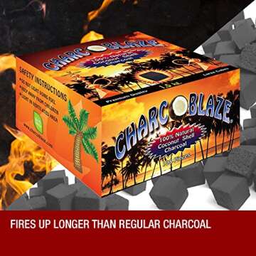Natural Coconut Hookah Coals - 108 Charcoblaze Cubes