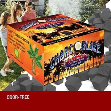 Natural Coconut Hookah Coals - 108 Charcoblaze Cubes
