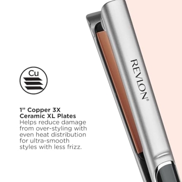 Revlon Copper Smooth Flat Iron for Quick Shiny Styles