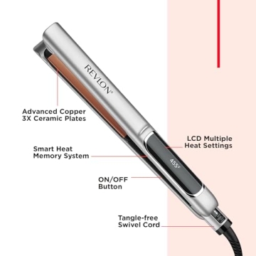Revlon Copper Smooth Flat Iron for Quick Shiny Styles