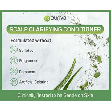 Puriya Sulfate Free Conditioner for Dry Flaky Scalps