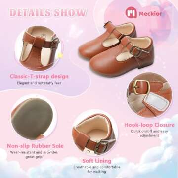 Stylish Toddler Mary Jane Dress Shoes for Girls