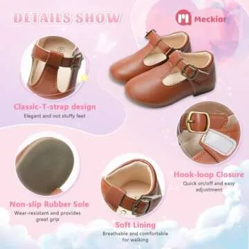 Stylish Toddler Mary Jane Dress Shoes for Girls