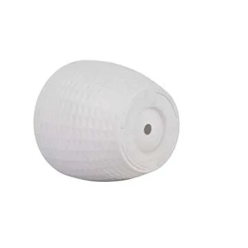 LA JOLIE MUSE Flower Pots Outdoor Indoor, Garden Planters, Modern Chic Planters with White Geometric Mosaic Texture Patterns, Set of 2, Matte White (8.6 + 7.5 Inch)