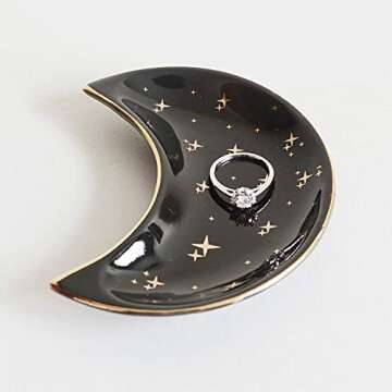 Small Moon Jewelry Dish - Elegant Decorative Tray