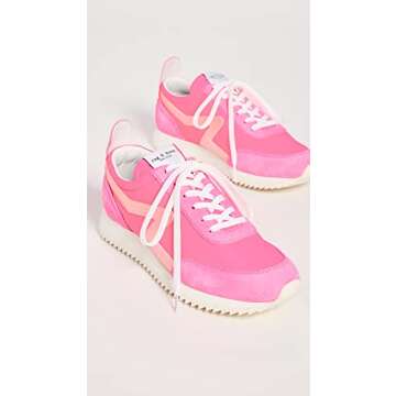 rag & bone Women's Retro Runners, Neonpnk, Pink, 7 Medium US