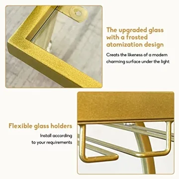 Stylish SMARTISBEAUTY Gold Bar Cart for Elegant Entertaining