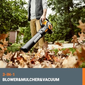 WORX Trivac 3-in-1 Electric Leaf Blower Mulcher Vacuum WG512