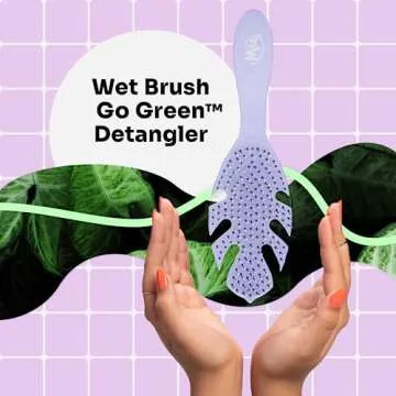 Wet Brush Go Green Detangler in Lavender - Eco-Friendly Hair Care
