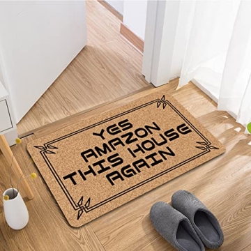NICESIR Welcome Mat Funny Anti-Slip Doormat for Home