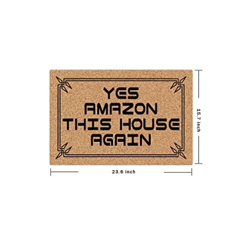 NICESIR Welcome Mat Funny Anti-Slip Doormat for Home