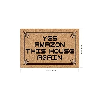 NICESIR Welcome Mat Funny Anti-Slip Doormat for Home