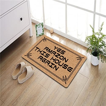 NICESIR Welcome Mat Funny Anti-Slip Doormat for Home