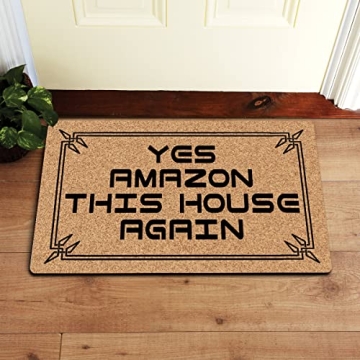 NICESIR Welcome Mat Funny Anti-Slip Doormat for Home