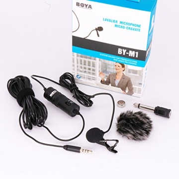 BOYA by-M1 Lavalier Microphone for iPhone DSLR PC
