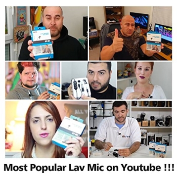 BOYA by-M1 Lavalier Microphone for iPhone DSLR PC