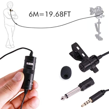 BOYA by-M1 Lavalier Microphone for iPhone DSLR PC