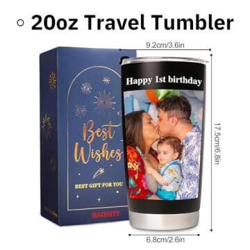 Customizable 20oz Personalized Coffee Tumbler - Gifts