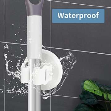 CCTIVED Broom Holder Wall Mount - Easy Installation & Durable