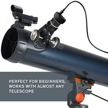 Celestron – NexImage 10 Solar System Imager – Astronomy Camera for Moon, Sun, and Planets – 10.7 MP Color Camera for Astroimaging for Beginners – High Resolution – ON Semiconductor Technology