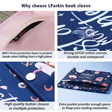 Just One More Chapter Book Sleeve - Protect Your Books