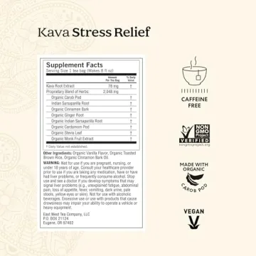 Yogi Kava Stress Relief Tea - 6 Pack Herbal Relaxation Tea