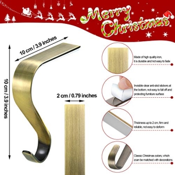 6 Pcs Durable Christmas Stocking Holders Set for Your Home