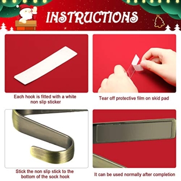 6 Pcs Durable Christmas Stocking Holders Set for Your Home