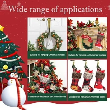 6 Pcs Durable Christmas Stocking Holders Set for Your Home