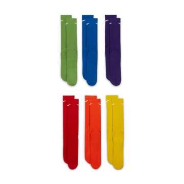 Nike Dri-Fit Unisex 6 Pack Athletic Crew Socks