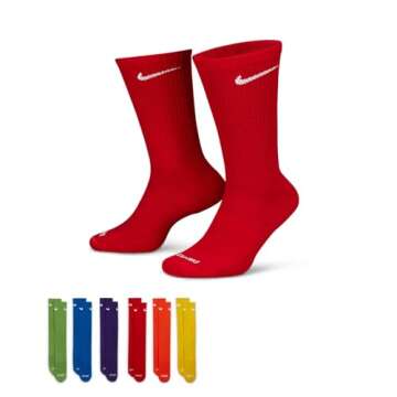 Nike Dri-Fit Unisex 6 Pack Athletic Crew Socks