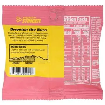 HONEY STINGER Organic Energy Chew - Pink Lemonade Flavor