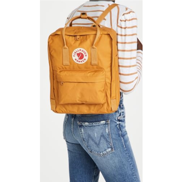 Fjallraven Women's Kanken Backpack, Acorn, Orange, One Size