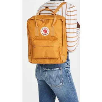 Fjallraven Women's Kanken Backpack, Acorn, Orange, One Size
