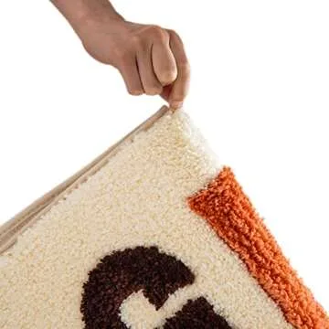 QJHOMO Get Naked Bath Mat Cute Bathroom Rugs Funny Non Slip Bathtub Decor Mats Super Absorbent Floor Carpet Machine Washable Bahtmat for Tub, Shower, Bedroom (20x32 inch)