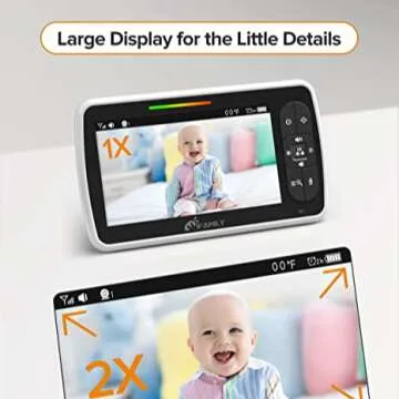 HD Baby Monitor with Temp Alerts & Night Vision