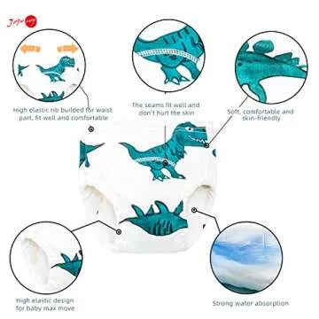 Joyo roy 3T Underwear Boys Toddler Underwear Boys Training Underwear for Boys Potty Training Underwe...