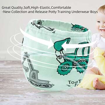 Joyo roy 3T Underwear Boys Toddler Underwear Boys Training Underwear for Boys Potty Training Underwear Boys Training Underwear 3t Underwear for Toddler Boys Rubber Pants for Toddlers Training Diapers