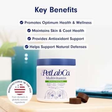 PetLab Co. Multivitamin for Dogs - Support Skin, Coat & Health
