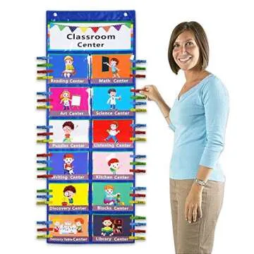 Classroom Center Pocket Chart for Daily Activity Management