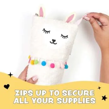 Yoobi Llama Cute Pencil Case for School or Office Supplies