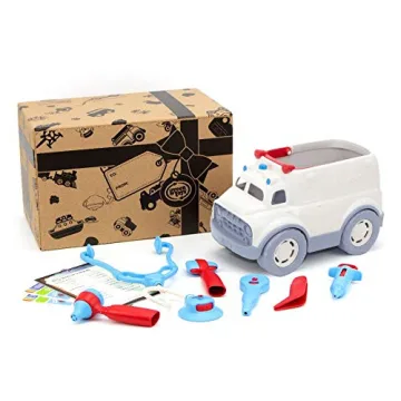 Eco-Friendly Green Toys Ambulance & Doctor's Kit for Kids