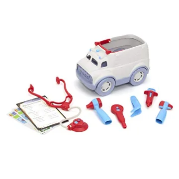 Eco-Friendly Green Toys Ambulance & Doctor's Kit for Kids