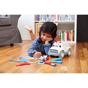Eco-Friendly Green Toys Ambulance & Doctor's Kit for Kids