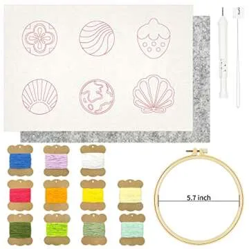 HAND U JOURNEY Craft Punch Needle Coasters Kit - 6 Patterns and More.