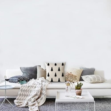 ZYCH Black and White Geometric Christmas Pillow Cover 18x18